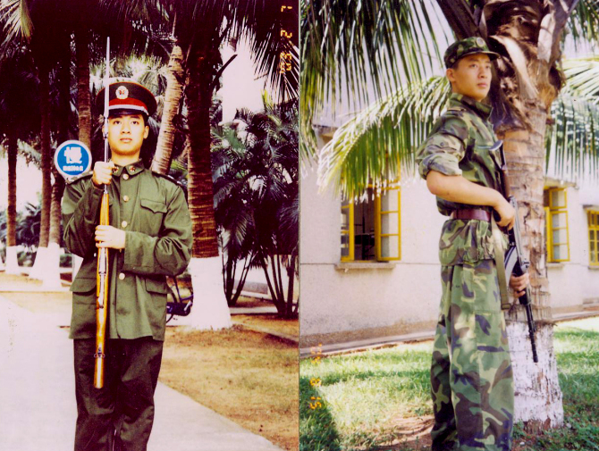 1.闫建勋在海南省军区司令部警卫连服役。.jpg